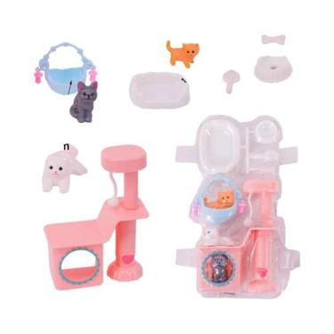 Imagem de Acessórios De Mobiliário Para Casa De Bonecas Barbie, Cama, Espelho, R