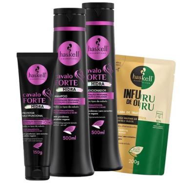 Imagem de Sh Cond 500ml + Protetor 150gr Cavalo Forte Hidra Haskell