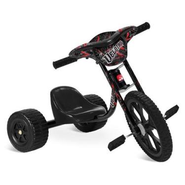Imagem de Triciclo Infantil Radical Preto Bandeirante