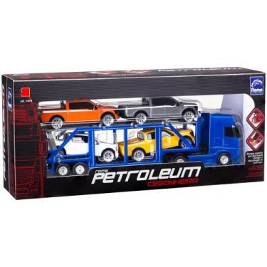 Imagem de Caminhão de Brinquedo Roma Petroleum Cegonheira - Roma 5 Peças com Ace