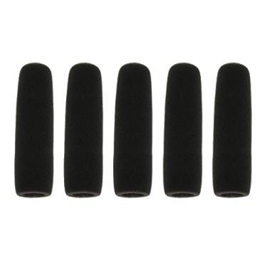 Imagem de Fancyes 5 peças de substituição de microfone para entrevista e atalho de arma preta