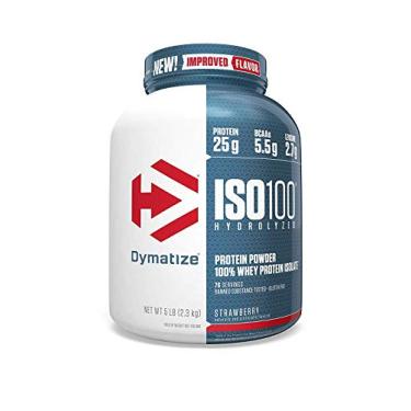 Imagem de Whey Hidrolizado ISO 100 - Dymatize Nutrition - 5.0lbs - Morango