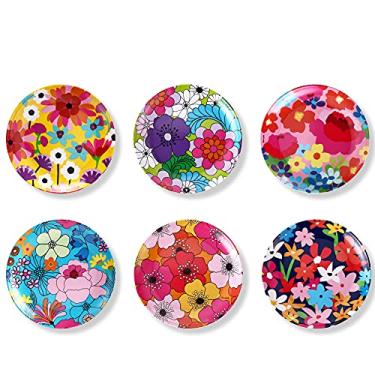Imagem de French Bull Pratos sortidos - conjunto de 6 peças - louça de melamina, servir, festa, travessa, prato, jardim de 15 cm floral sortido