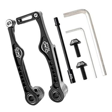 Imagem de Fancyes MTB Mountain Bike BMX Linear Tração V Conjunto de pinças de freio Pastilhas de freio MTB Freios hidráulicos Cantilever, preto 126x60,8mm