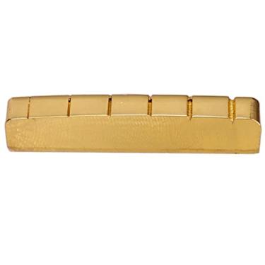 Imagem de simhoa Porca de latão de 6 cordas ranhuras de 42 mm para peças de guitarra elétrica Les Paul Epiphone