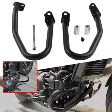 Imagem de FINMOKAL Protetor De Queda De Pára-Choques De Proteção Do Motor Apto Para Honda Rebel 1100 Preto