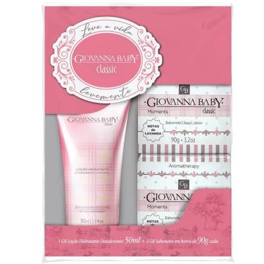 Imagem de Kit Giovana Baby Eterno Encanto Classic Loção Hidratante + 2 Sabonetes Em Barra