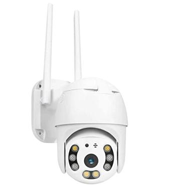 Imagem de Domary 3.0MP externo sem fio câmera de segurança wi-fi 360 ° visão 1080 p wi-fi câmera de vigilância doméstica com pan/tilt cor visão noturna 2 vias de áudio detecção de movimento acesso remoto IP66 à