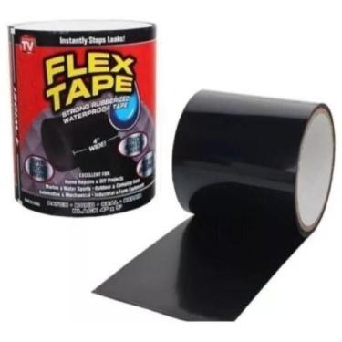 Imagem de Fita Adesiva Super Resistente Para Reparos Flex Tape Preto - Makeda