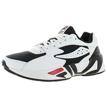 Imagem de Fila Men's Mindblower Leather Mid-Top Athletic Sneakers White/Black Size 8