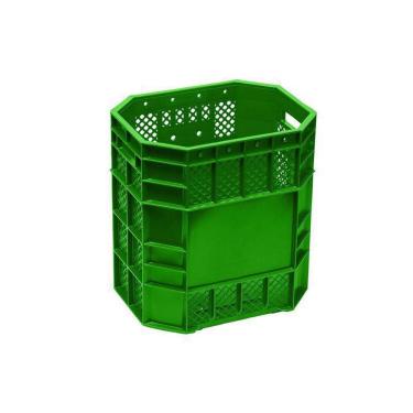 Imagem de Caixa Plástica Lixeira Via Pública Vazada 70 L Pn 70 Verde