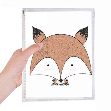 Imagem de Caderno Simplicity Style Immature Fox Caderno de folhas soltas recarregável, diário de papelaria