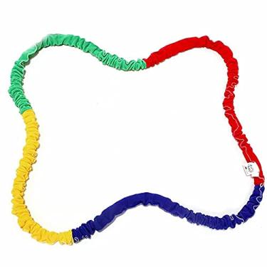 Imagem de Corda elástica elástica cooperativa jogo de equipe 3,5 m banda elástica interativa adereço de movimento criativo, para atividades em grupo ferramenta de coordenação motora escalável, corda elástica premium