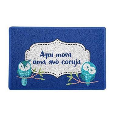Imagem de Capacho/Tapete 60 x 40 cm - Vó Coruja Azul, Beek Geek's Stuff
