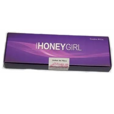 Imagem de 50 Fibras Vidro Honey Girl 1 pct com 50 unid Unhas de Gel