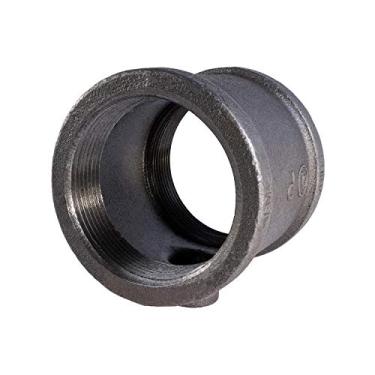 Imagem de Supply Giant CNSU5000 Camiseta de redução de dois tamanhos maleável preta com ajuste roscado fêmea, 7,6 cm x 1,27 cm