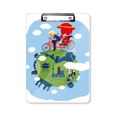 Imagem de Prancheta de arte de parede chinesa The Great Wall Art para escrever placa de apoio A4