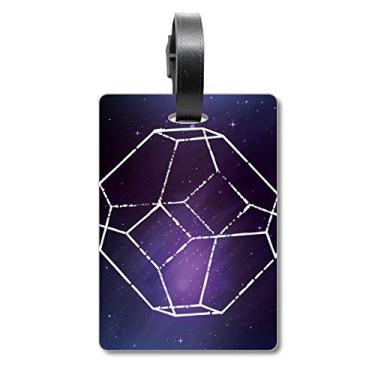 Imagem de Crystal Universe Sky Fantasy Star Mala de Bagagem Etiqueta Cartão de Bagagem Scutcheon Etiqueta