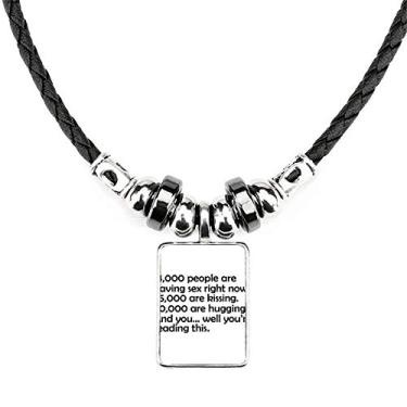 Imagem de DIYthinker Colar com pingente de corda de couro com pingente de cachorro único no Dia dos Namorados