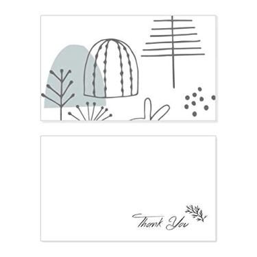 Imagem de Desenho de filhotes de filhotes árvore colina padrão cartão de agradecimento aniversário aniversário lembrança casamento agradecimento