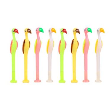 Imagem de 8 Unidades Canetas Para Estudantes Canetas Gel Flamingo Canetas De Gel Caneta Gel Criativa Núcleo Preto Aluna Gosto