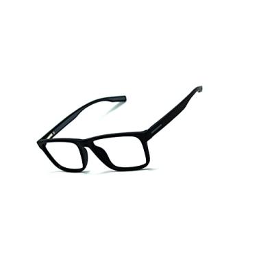 Imagem de Óculos Armação Masculino Com Lentes Sem Grau Jc-1024 Cor: Preto-Cinza