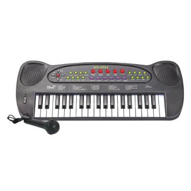 Brinquedo Teclado Piano Infantil 32 Teclas Com Microfone (ROSA), Magalu  Empresas
