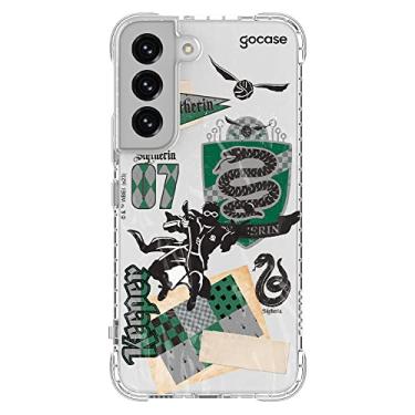 Imagem de Capa Anti Impacto Slim Gocase Compatível com Galaxy S22 (6.1 Pol) (Harry Potter - Sonserina Patches)