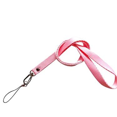Imagem de 1 peça Alça para Celular Fofo Desenho de Flor Corrente de Pescoço para Chaves Cartão de Identificação para Porta-crachá USB Faça Você Mesmo Corda para Pendurar, Rosa