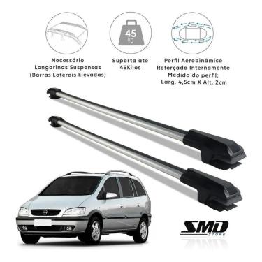 Imagem de Rack Travessa Teto Prata Aluminio Gm Zafira 1998 A 2012