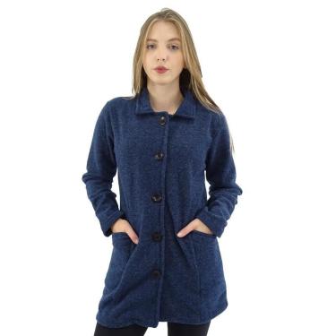 Imagem de Casaco Caluf Boulce Sobretudo Com Costura Frontal - 21154-Feminino