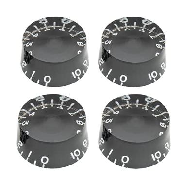 Imagem de Musiclily Pro Canhoto Imperial Inch Size Knobs Guitarra Speed para EUA Estilo Les Paul, Preto(4 Peças)