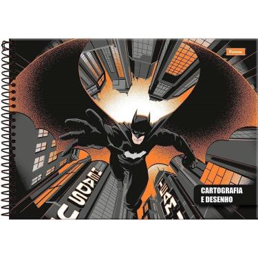 Imagem de Caderno Espiral Foroni Cartografia Capa Dura Batman 80 Folhas - Embalagem com 5 Unidades