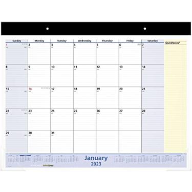 Imagem de Calendário de mesa 2023 da AT-A-GLANCE, bloco mensal de mesa, 55,88 cm x 43,18 cm, padrão, QuickNotes (SK70000)