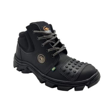 Imagem de Botina De Segurança EPI c/Protetor De Marcha e CA - Ecosafety (Preta, 43)