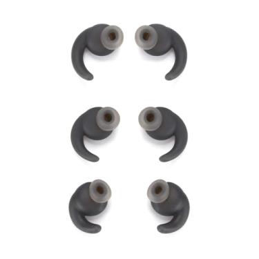 Imagem de 3 tamanhos P/M/G Fones de ouvido de silicone preto/cinza para fone de ouvido JBL Synchros Reflect BT e Mini BT Sport