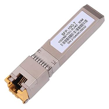 Imagem de Transceptor de cobre 10G SFP RJ45, módulo de cobre 10G T 10GBase-T SFP CAT.6a/7 até 30 metros compatível com Cisco, Ubiquiti, Netgear, D-Link, Supermicro, TP-Link, Broadcom Mikrotik, Unifi