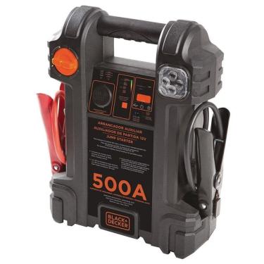 Imagem de Auxiliar partida 500a 12v 500a luz emergência black+decker