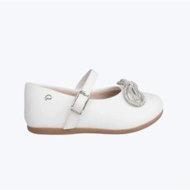 Imagem de Sapatilha Infantil Feminina Pampili Verniz Branco - 4010-Feminino