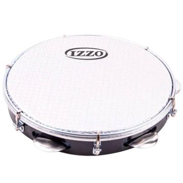 Imagem de PANDEIRO PROFISSIONAL 10" ABS PRETO C/ PELE METALIZADA IZZO 3439P