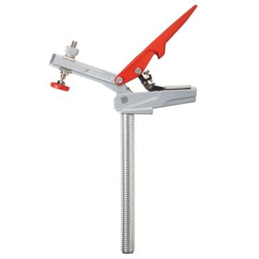 Imagem de ARMOR TOOL Braçadeira de bancada de trabalho de ajuste automático - braçadeira horizontal para cães com pino de alumínio espiral de 19 cm e rotação de 360 graus - P7-HH