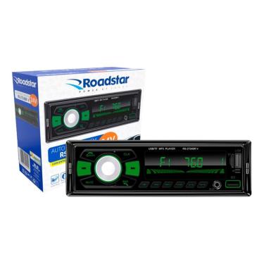 Imagem de Rádio MP3 Player Roadstar RS2724BR 24V BT/2 USB/SD/AM/FM/Auxiliar C/Controle - 4 x 52w