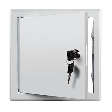 Imagem de Donext Painel de acesso para drywall/teto, tampa de furo de parede, 20 x 20 cm, porta de acesso de metal, porta de serviço oculta para eletricidade e encanamento