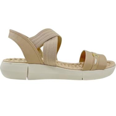 Imagem de Modare, Sandália Modare Para Esporão Massageador Anabela 7142.102 Cor:Bege;Tamanho:35