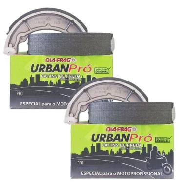 Imagem de Par de Lonas de Freio Pop 100 / Pop 110i Urban Pro Diafrag