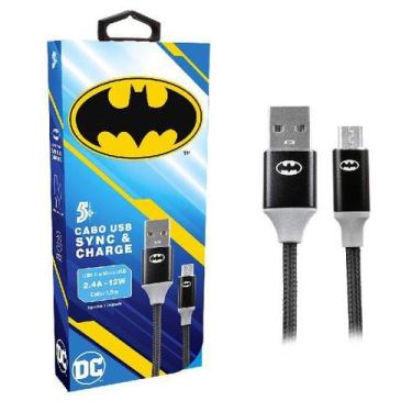 Imagem de Cabo USB para Micro USB - 2.0 - 1,5m DC Mobile - Batman 1 UN 5+