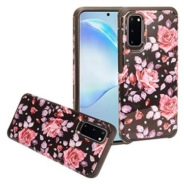 Imagem de Eaglecell - Para Samsung Galaxy S20 6,2 polegadas (SM-G980) - Capa de telefone com imagem à prova de choque - AD1 rosa rosa