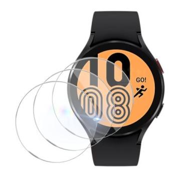 Imagem de 3 Protetores de tela 9H compatível com Galaxy Watch4 44mm - Teck King,