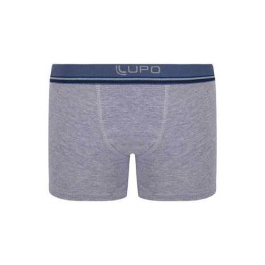 Imagem de Cueca Boxer Infantil Lupo 00141-002 Cotton, M, Cinza mescla