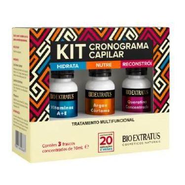 Imagem de Kit de cronograma capilar Bio Extratus 3 ampolas de 10ml